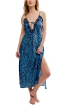 Free People Someone Like You Midi Slipdress In Blue