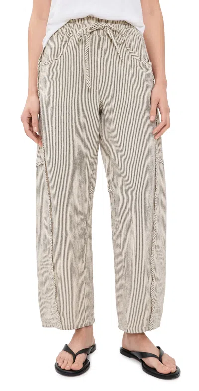 Free People Something Good Pants Ivory Combo In Multi