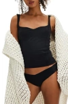Free People Somewhere Sometime Camisole In Black