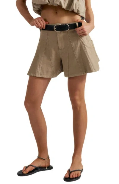 Free People Song And Dance Shorts In Brown