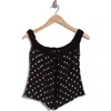 Free People Sophia Printed Tank Top In Black Combo