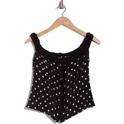 Free People Sophia Printed Tank Top In Black Combo