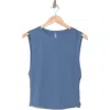 Free People Sport Mode Muscle Tank In Blue Stone