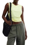 Free People Sport Mode Muscle Tank In Sour Citrus