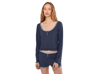 Free People Spring Break Sleep Set In Blue
