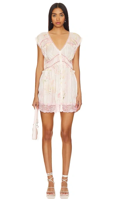 Free People Spring Fling Mini Dress In Multi