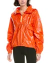 Free People Spring Showers Solid Rain Jacket In Orange