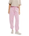 Free People Sprint To The Finish Seamed Sweatpants In Powder Pink