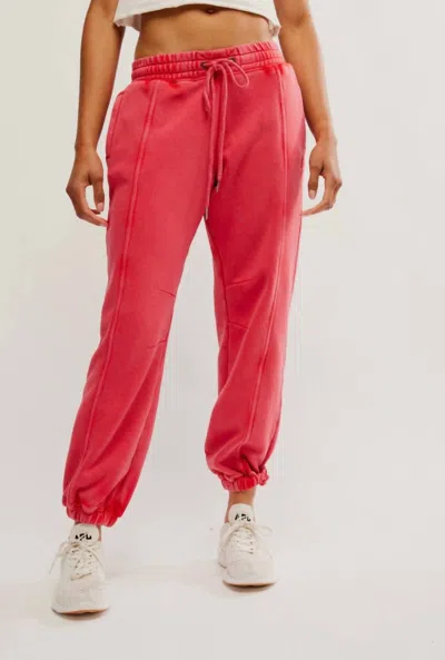 Free People Sprint To The Finish Pants In Winterberry
