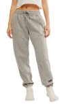Free People Sprint To The Finish Seamed Sweatpants In Heather Grey