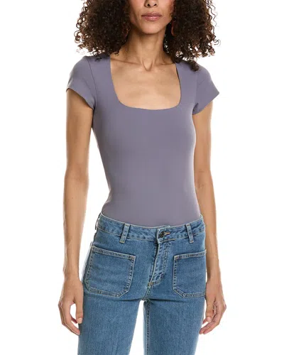 Free People Square Eyes Bodysuit In Purple