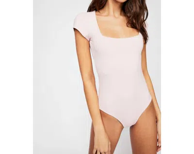 Free People Square Eyes Bodysuit In Ballet In White