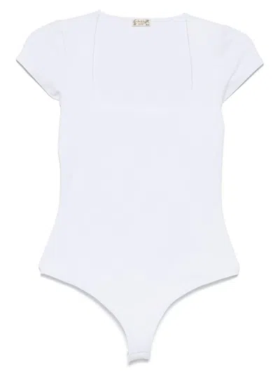 Free People Square Eyes T-shirt In White