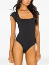 Free People Square-neck Bodysuit In Black