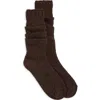 Free People Staple Slouch Socks In Brown