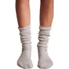 Free People Staple Slouch Socks In Marled Grey
