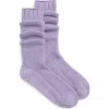 Free People Staple Slouch Socks In Purple