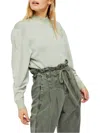 Free People Starry Night Shimmer Sweater In Frosted Fern In Gray