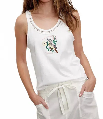 FREE PEOPLE STATE GRAPHIC TANK TOP IN IVORY
