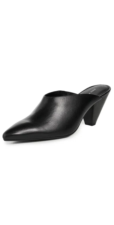 Free People Stellar Mules Black Leather