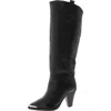 Free People Stevie Boot Womens Tall Leather Knee-high Boots In Black