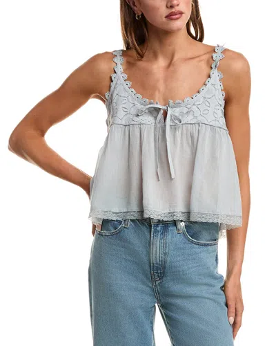 Free People Stevie Lace Tank In Blue