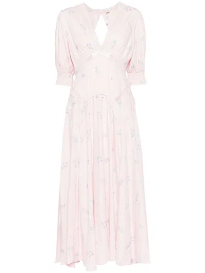 Free People Still In Love Dress In Pink