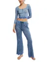 Free People Stolen Dance Sleep Set In Blue