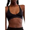 Free People Strappy Back Rib Bra In Black