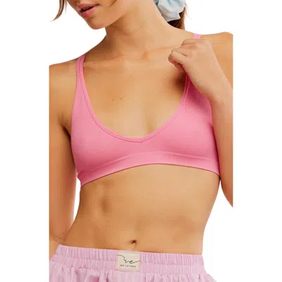 Free People Strappy Back Rib Bra In Red
