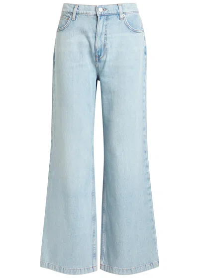 Free People Stride Wide-leg Jeans In Blue