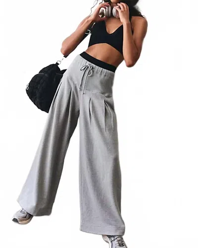 Free People Studio Siren Pants In Heather Grey In Gray
