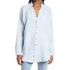 Free People Summer Daydream Tunic Shirt In Blue Moon