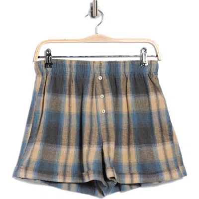 Free People Sunday Morning Lounge Shorts In Multi