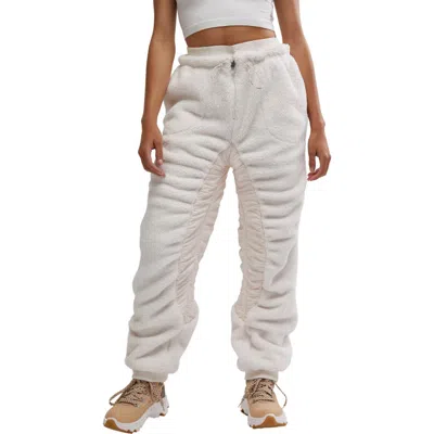 Free People Sundown Fleece Pants In Neutral