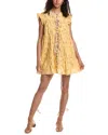 Free People Sundown Ditsy Print Smock Mini Dress