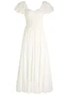 Free People Sundrenched Cotton Maxi Dress In White