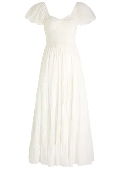 Free People Sundrenched Cotton Maxi Dress In White