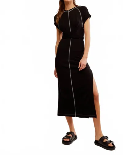 Free People Sunni Midi Dress In Black