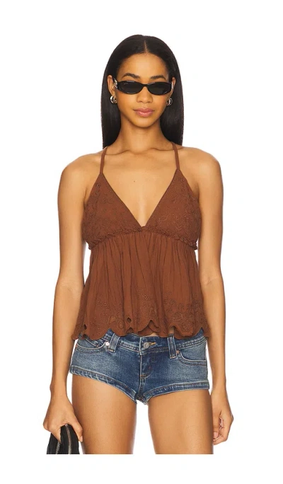 Free People Sunny Days Cami In Brown