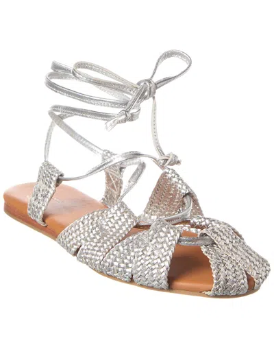 Free People Sunny Gilly Leather Sandal In Black