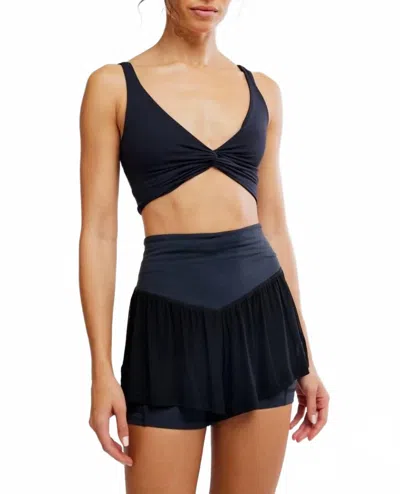 Free People Sunset Athletic Shorts In Black