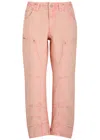 FREE PEOPLE FREE PEOPLE SUPERSONIC CROPPED STRAIGHT-LEG JEANS
