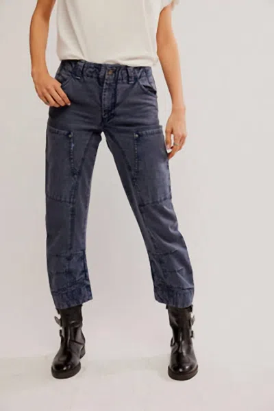 Free People Supersonic High Waist Slim Crop Jeans In Big Dipper