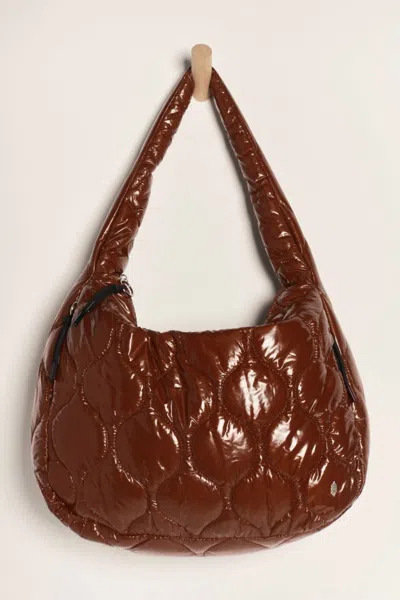 Free People Surplus Shine Carryall Tote Bag In Nutshell