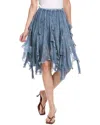 Free People Susanna Midi Skirt In Blue