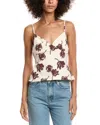 Free People Susie Printed Top In Bittersweet Combo In Brown