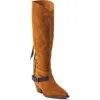Free People Sway Low Knee High Boot In Burnt Caramel