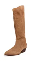 Free People Sway Low Slouch Boots Tan In Brown