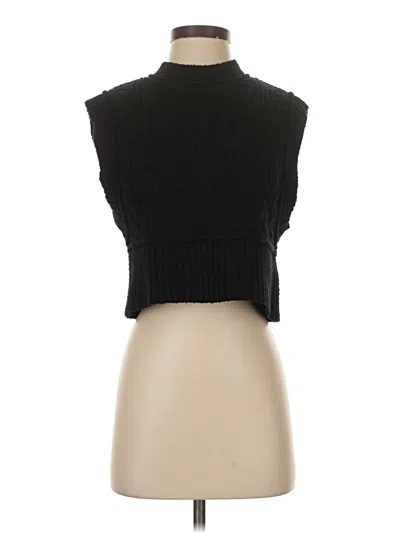 Pre-owned Free People Sweater Vest In Black